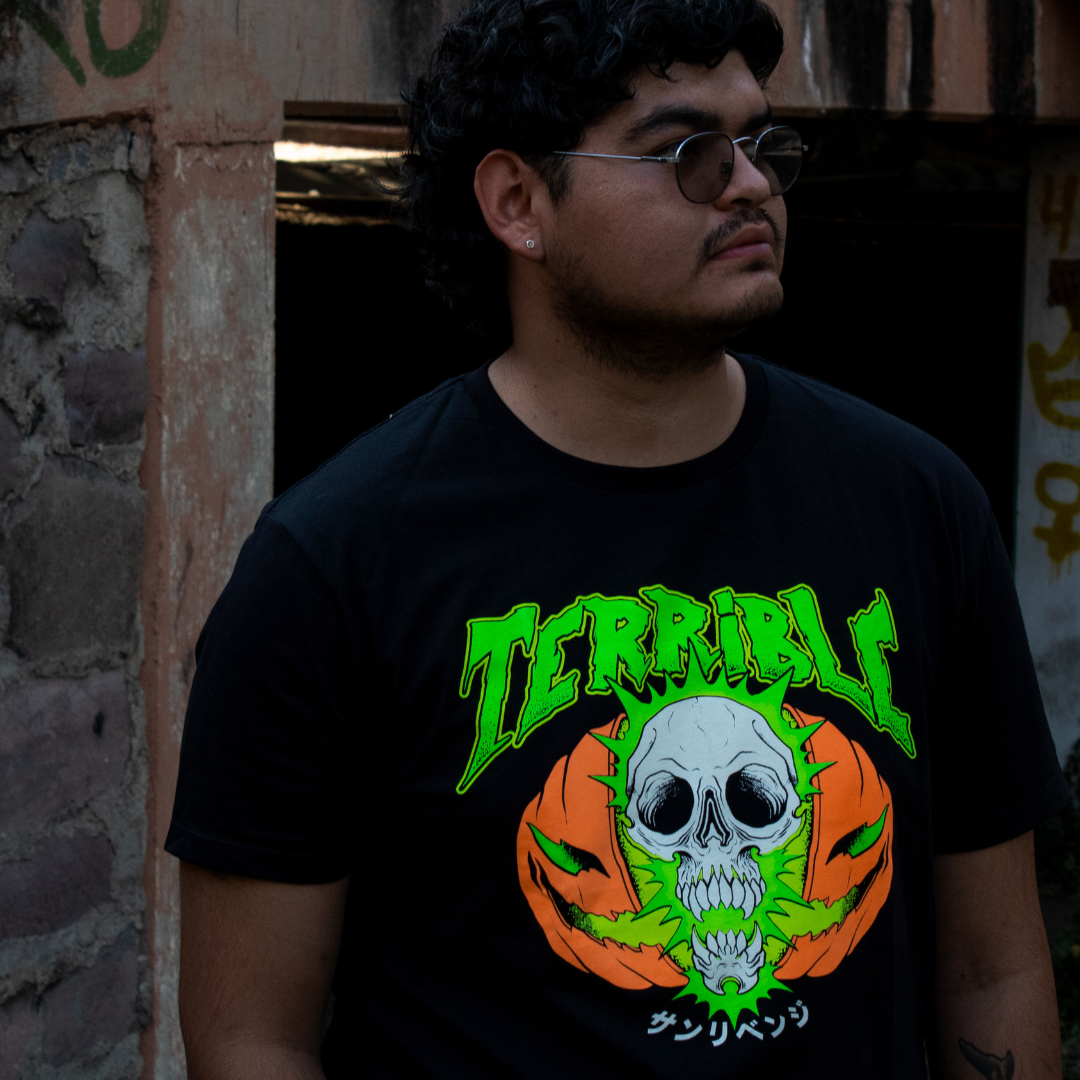 Playera Pumpkin Skull unisex